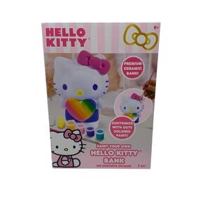 Horizon Group USA Hello Kitty Paint Your Own Piggy Bank DIY Coin Bank for Kids‎